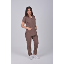 Koyu Vizon Likralı Alt Üst Takım