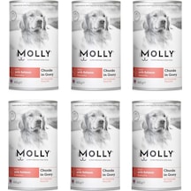 Molly Somonlu Soslu Köpek Konservesi 400 G X 6 Adet