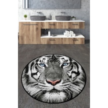 Hunter Çap Banyo Halısı Djt 120x120 cm, Banyo Halısı , Banyo paspası yıkanabilir Çok Renkli