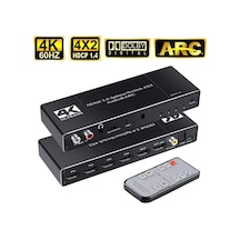 Gplus 4k422a 4 Giriş 1 Çıkış Hdmı Arc Combo Switch Splitter