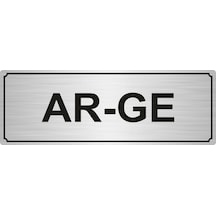 Ar-Ge Yönlendirme Levhası 7Cmx20Cm Gümüş Renk Metal