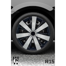 Toyota Verso 15 İnç Jant Kapağı 4 Adet Siyah Gri C109