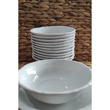 Porland Porselen Anadolu Beyazı 13 Cm 12 Adet Küçük Çorba Kases