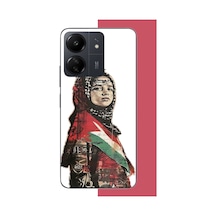 Redmi 13c Uyumlu Filistin2 Baskılı Silikon Kılıf Renkli