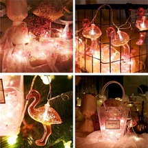 10& Apos Lu Pilli Led Flamingo Dekoratif Işık Zinciri Aydınlatma 15 Mt 4767 - Net3849-7225 Renkli 10& Apos Lu Pilli Led Flamingo Dekoratif Işık Zinciri Aydınlatma 15 Mt 4767 - Net3849-7225 Renkli