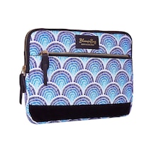 Bloominbag Calm Waves İpad Uyumlu / Tablet Kılıf Tablet Kılıfı Mavi - Beyaz