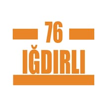 76 Iğdırlı Araba Sticker 17x17 Cm Turuncu