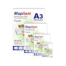 Mapi A-3 Laminasyon Filmi 125 Mic.Parlak Polyester. 100 Ad