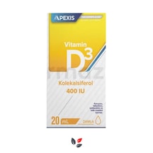 Apexis Vitamin D3 Kolekalsiferol 400 Iu Damla 20 Ml