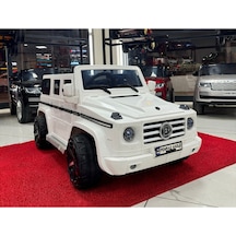Poyraz Akülü Brabus 12v Akülü Araba 0-6yaş Özel Plaka Beyaz