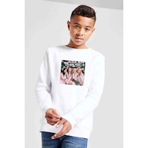Tshirthane Blackpink Baskılı Unisex Çocuk Beyaz Sweatshirt (534770422) Beyaz