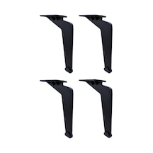 17 Cm Lama Model Metal Mobilya, Dolap, Koltuk, Tv Ünitesi Ayakları 4 Adet Siyah/17/cm