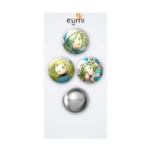 Witch Hat Atelier Animesi Coco 3'lü Metal Rozet Seti 58mm İğneli Buton Çanta Yaka Rozeti Çok Renkli