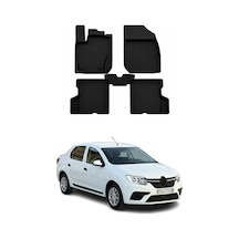 Renault Symbol 3 2013-2026 Uyumlu 4d Havuzlu Paspas Kauçuk Siyah 5 Parça