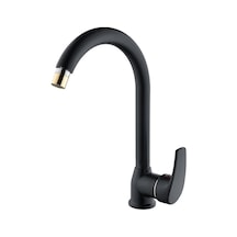 Vilas Viva Lüks Siyah 360 Derece Altın Eviye Mutfak Bataryası