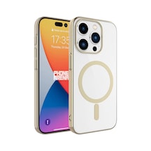 Apple Uyumlu iPhone 15 Pro Kılıf Zore Wireless Şarj Özellikli Pixel M-safe Kapak