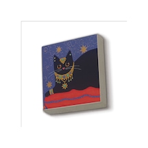 Kedi Baskılı Taş Magnet 5x5