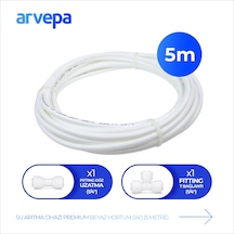 Arvepa Su Arıtma Cihazı 1/4" Premium Beyaz Hortum 5 Metre - Quick Bağlantı Seti