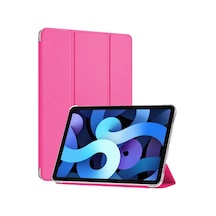 Apple İpad Air 11 2025 Kılıf A3266-a3267 Slim Translucent Back Smart Cover Pembe İpad Air 11 2025 İle Uyumlu Kılıf - Pembe