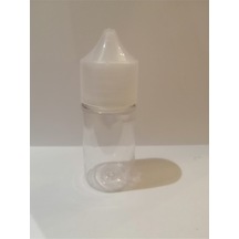 30ml Şeffaf Gorilla Şişe Beyaz Kapak, Plastik Şişe, Boş Şişe, Likit Şişesi, 50 Adet Diğer