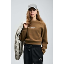 Lufian Beggy Kahverengi Kadın Sweatshirt 122030022 Kahverengi