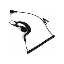 Jokmae 2.5mm Fişli Çift Yönlü Radyo Kulaklığı - Rahat Kulak Askılı Ve Kancalı, Uzun Kullanım İçin Dayanıklı Kablolu Kulaklık