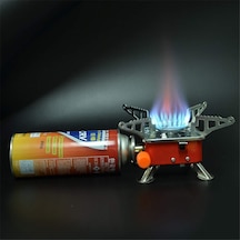 Rüzgar Geçirmez Brülör Kamp Gaz Sobası, Katlanabilir Soba Brülörleri Açık Mini Taşınabilir Geçirmez Kamp Ocağı ve Ekipm. 56799035 Kırmızı