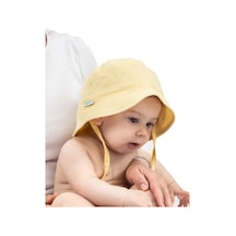 Organik Pamuk Müslin Bebek Şapkası - Limon