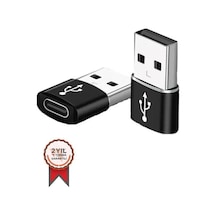 Dönüştürücü Adaptör Usb To Type-c 3.0 Usb Yd68 Siyah Ara Birim Cep Aksesuarı Veri Aktarımı