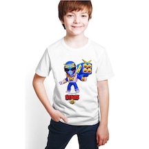 Brawl Stars Super Ranger Brock Dijital Baskılı T-Shirt D08