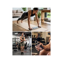 3 Parça Spor Seti Atlama İpi El Yayı Ve Karın Çalışma Aleti - Hs08377369-9709 Renkli