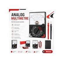 Analog Multimetre Ölçü Aleti Hassas Aynalı Skala Analog Ölçü Aleti Sigorta Korumalı Gövde Elektrik Elektronik Devrelerdeki Gerilim Akım Ve Direnç Parametrelerini En Yüksek Hassasiyetle Ölçüm Sağlar