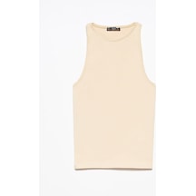 P3694 T-shirt Halter Yaka-5498 SIYAH