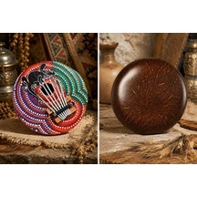 Kalimba 7 Tuşlu Akort Edilebilir Başparmak Piyano Hindistan Cevizi Kabuğu