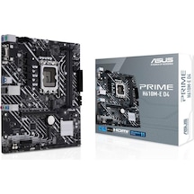 Asus Prıme H610m-e D4-csm, 2xddr4, 2x M.2, D-sub, Hdmı, Dp, 12-13.14.nesil, Lga1700 Soket, Anakart