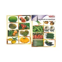 meyve ve sebzeler sticker çıkartma 8 yap.64 resim 4x4 ebat
