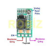 Mp2315 24v To 5v 2a Voltaj Düşürücü Modül Güç Kaynağı Voltaj Ayarlanabilir Ve Sabit Çıkış