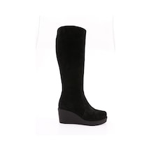 Dgn 22505-22k Kadin Dolgu Taban Fermuarli Uzun Çizme 22505-2-R1680 Siyah