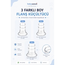 Babywawa Göğüs Pompası Kalkanı Silikon Flanş Küçültücü 19-21-22mm