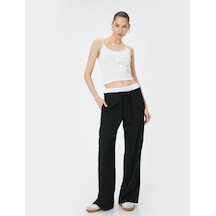 Koton Düğmeli Askılı Atlet Slim Fit Pamuklu Ekru 4sal30251ık Ekru