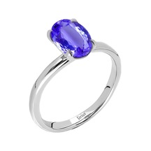 Sirius Oval Kesim Tanzanit Tektaş Yüzük 0831R0017