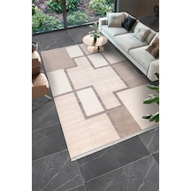 Youdayhomecollection Sapphire-vizon/kahve - Salon,oturma Odası Ve Koridor Halısı-robot Süpürgeye Uyumlu-kolay Temizlenebilir - 100x300 Çok Renkli