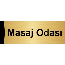 Toplantı Odası 10x20cm Altın Renk Metal Yönlendirme Levhası