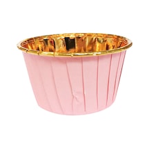Muffin Kek Kapsülü Pembe Içi Gold 25 Li