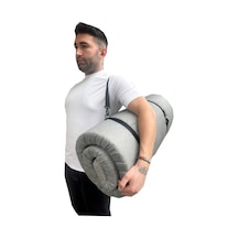 Kamp Yatağı Taşıma Ve Omuz Askılı Kamp Matı Fermuarlı Kamp Minderi Çadır Matı 70x180x6cm-gri