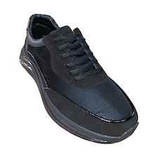 Luiz Paulo 2051 Erkek Deri Casual Sneaker Ayakkabı Siyah