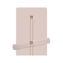 Rebuwo Çizgi Tasarımlı 5mm Ekstra Kaydırmaz Doğal Kauçuk Yoga Mat