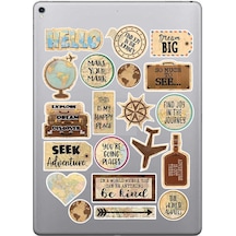 Vintage Old Retro Sticker Seti Laptop Ajanda Pc Tablet Telefon Defter Etiket Bullet Journal Diğer