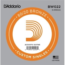 D'addario Acoustic Guitar 80/20 Bronze Single .022 - Bw022 Akusti