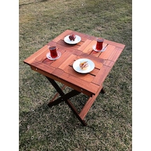 Birayse Ahşap Rustik Bahçe Ve Balon Masası Ceviz